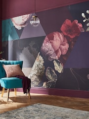 Graham & Brown Amethyst Timepiece Fixed 4M Mural - Image 1 of 4