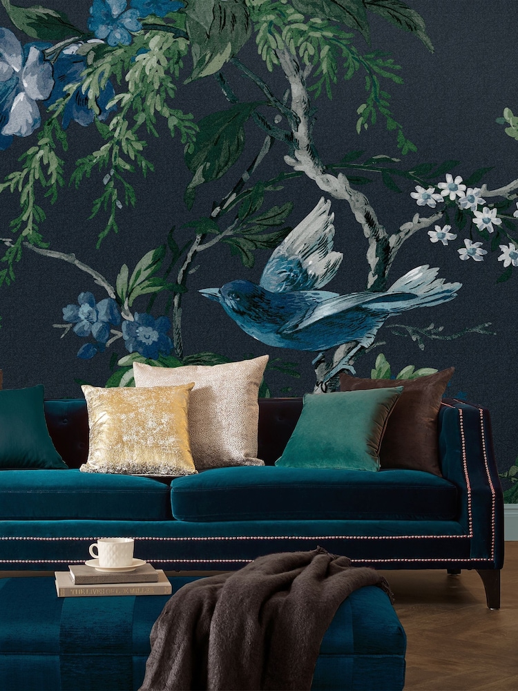 Graham & Brown Midnight Venetian Fixed 4M Mural - Image 1 of 3 Graham & Brown Midnight Venetian Fixed 4M Mural - Image 1 of 3