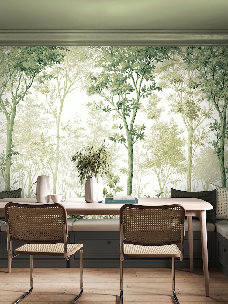 Graham & Brown Sage Coppice Fixed 4M Mural - Image 1 of 3