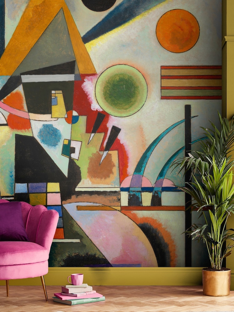 Graham & Brown Multi Tated Kandinsky Swinging Fixed Size 2M Mural - Image 1 of 3