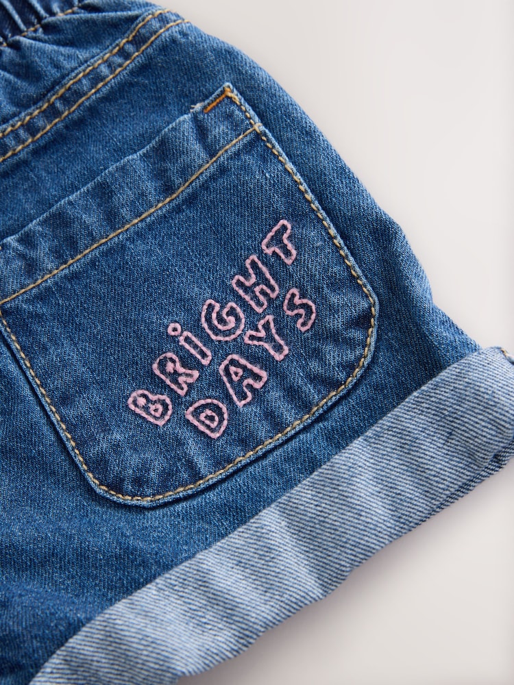 Denim Animal Sweatshirt and Denim Shorts Set (3mths-7yrs) - Image 10 of 10 Denim Animal Sweatshirt and Denim Shorts Set (3mths-7yrs) - Image 10 of 10