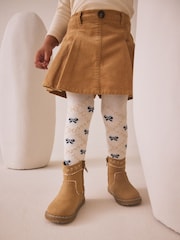 Tan Brown Corduroy Skirt with Bow Tights (3mths-7yrs) - Image 1 of 4