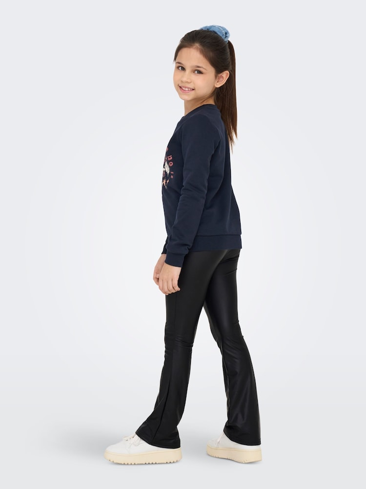 Flared Coated Trousers - Image 2 of 6