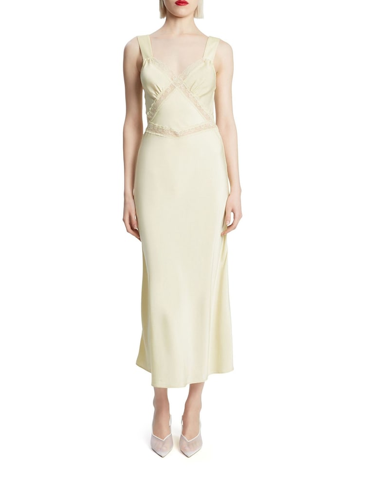 Bardot Yellow Emory Lace Slip Dress - Image 1 of 5