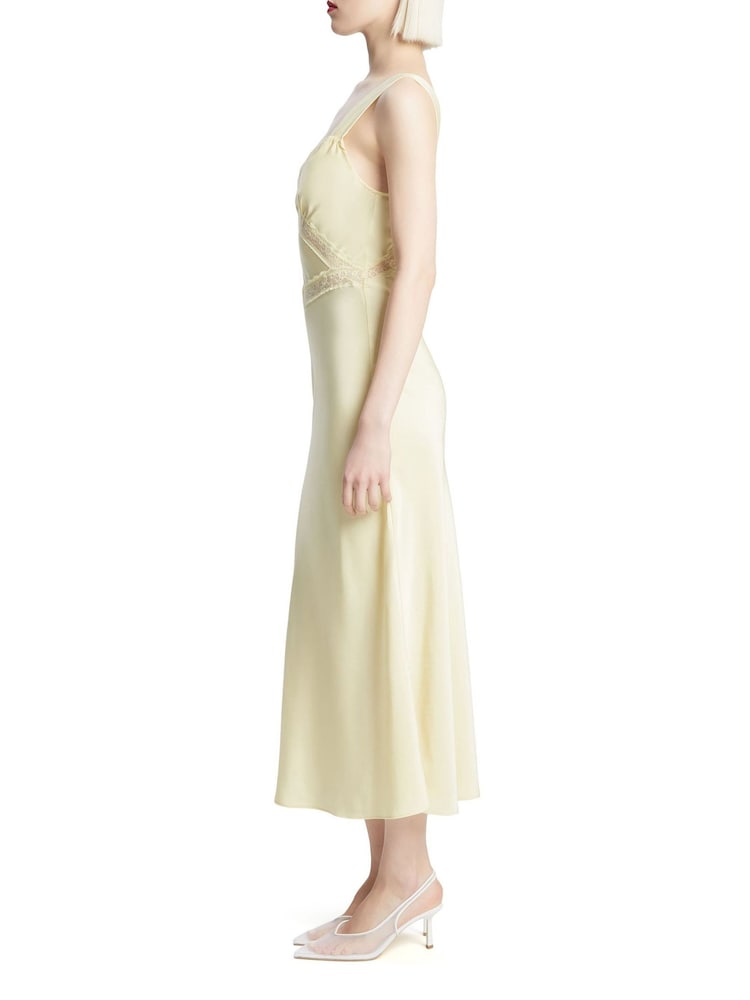 Bardot Yellow Emory Lace Slip Dress - Image 3 of 5