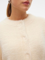 VERO MODA Fluffy Eyelash Long Sleeve Knitted Cardigan - Slika 4 iz 5