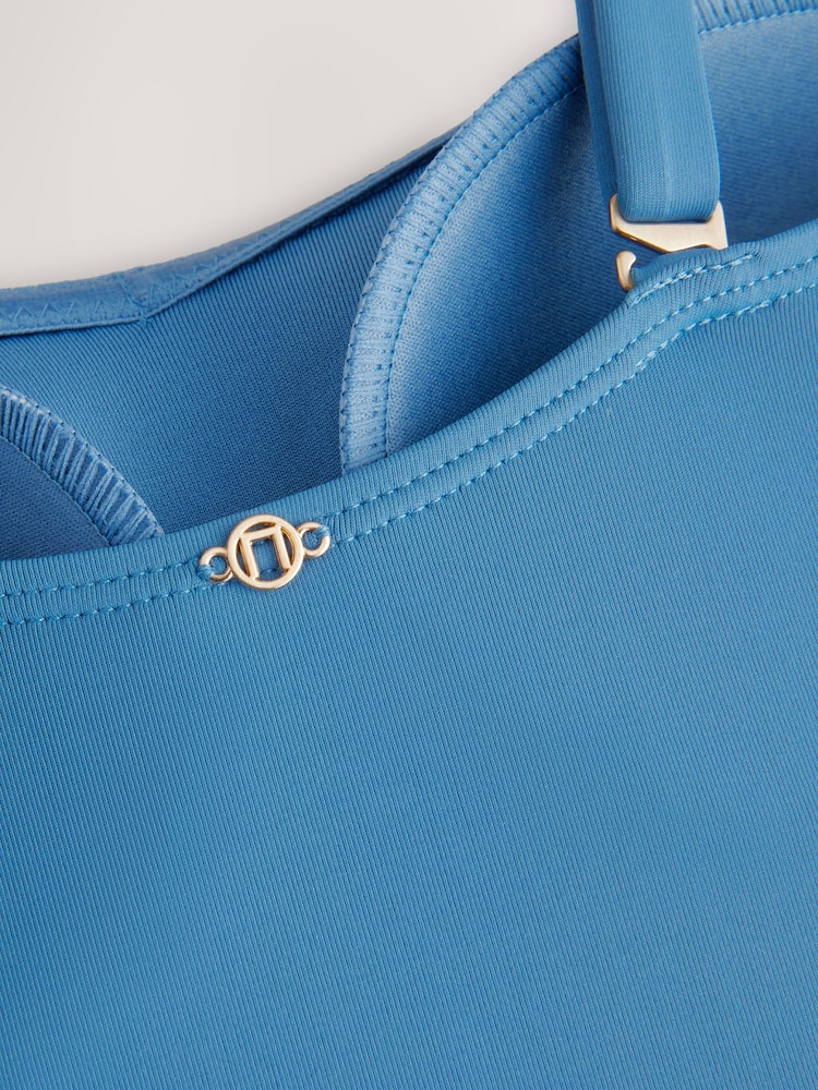 Azul acero - Shaping Tummy Control Bandeau Swimsuit - Imagen 4 de 4