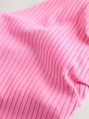 Pink Rib DD+ Wired Plunge Neck Tummy Control Swimsuit - Image 4 of 4
