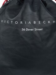 Victoria Beckham Black Drawstring Bucket Bag Leather Handbag - Image 5 of 5
