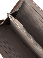 Alexander McQueen Pink Skull Zip Around Leather Wallet - Image 6 of 6