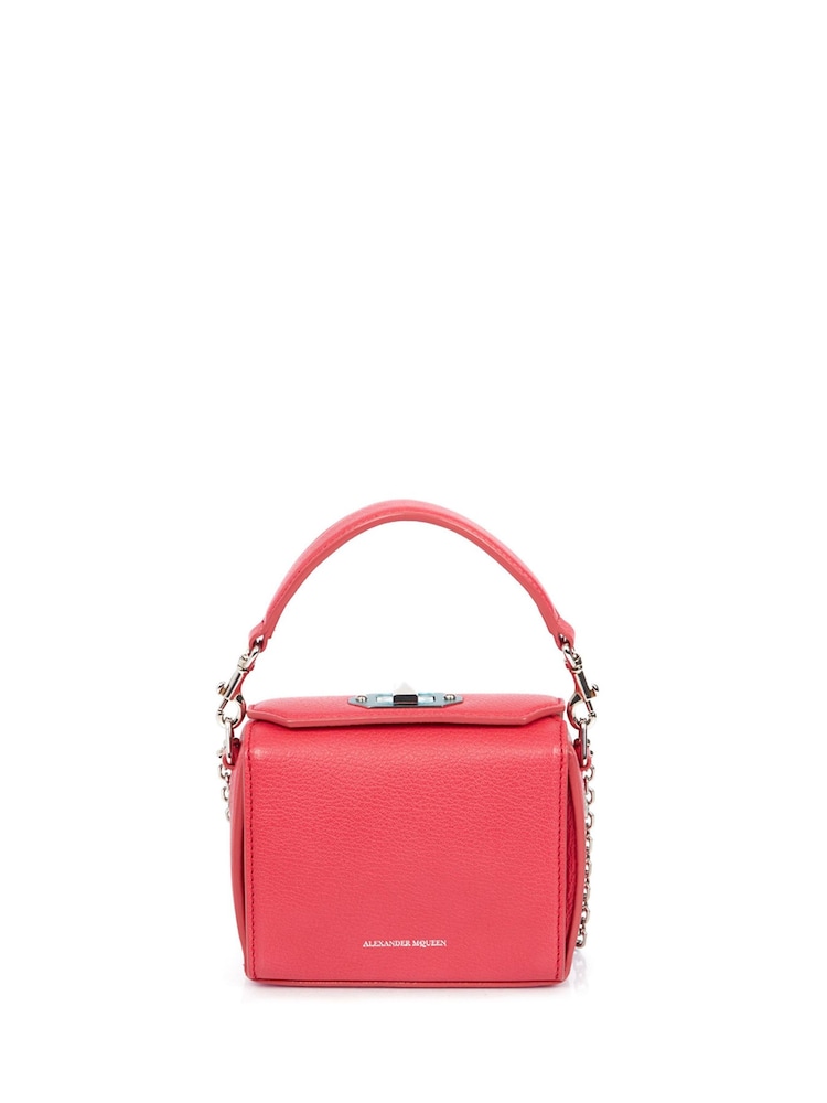 Alexander McQueen Pink Cross-Body Leather Handbag - Image 1 of 5