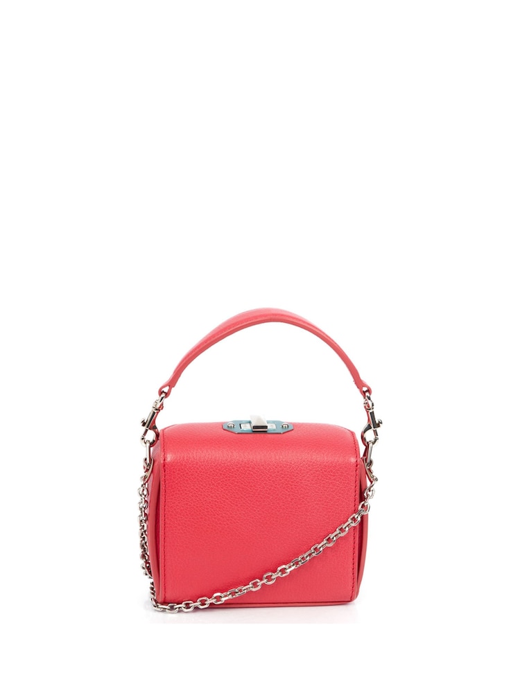 Alexander McQueen Pink Cross-Body Leather Handbag - Image 2 of 5
