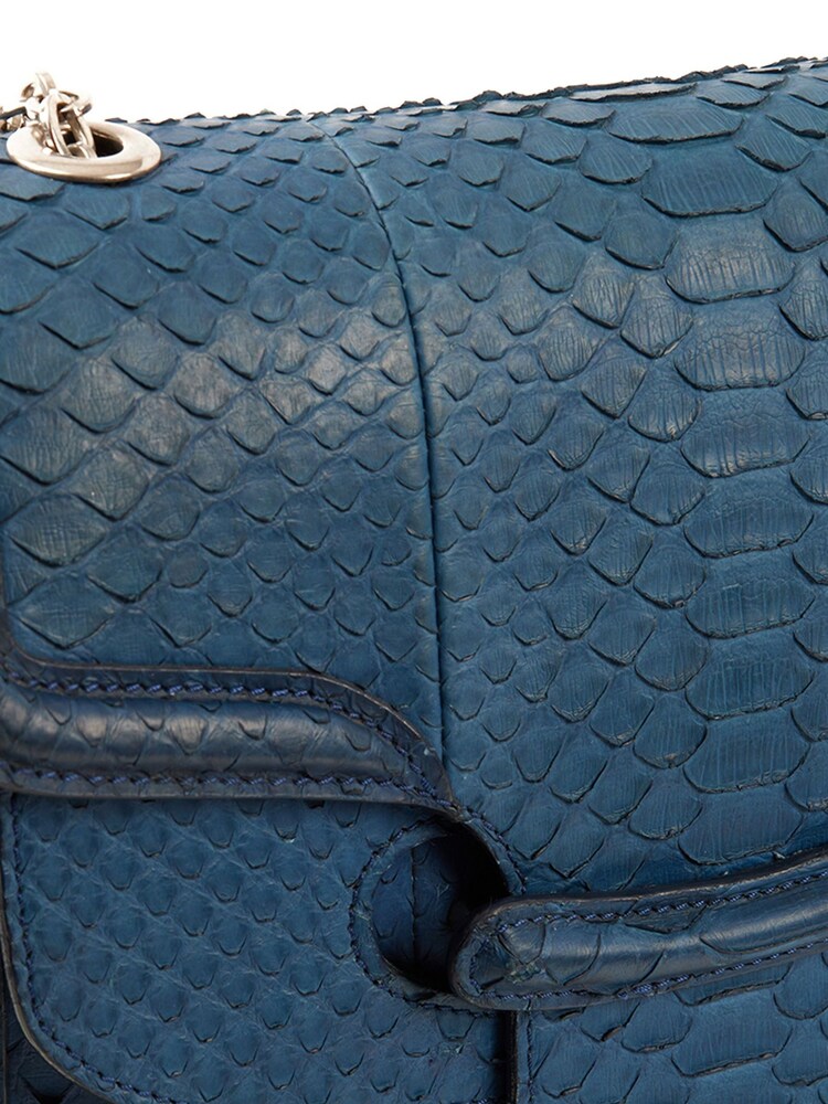 Alexander McQueen Blue Satchel Bag - Image 6 of 6