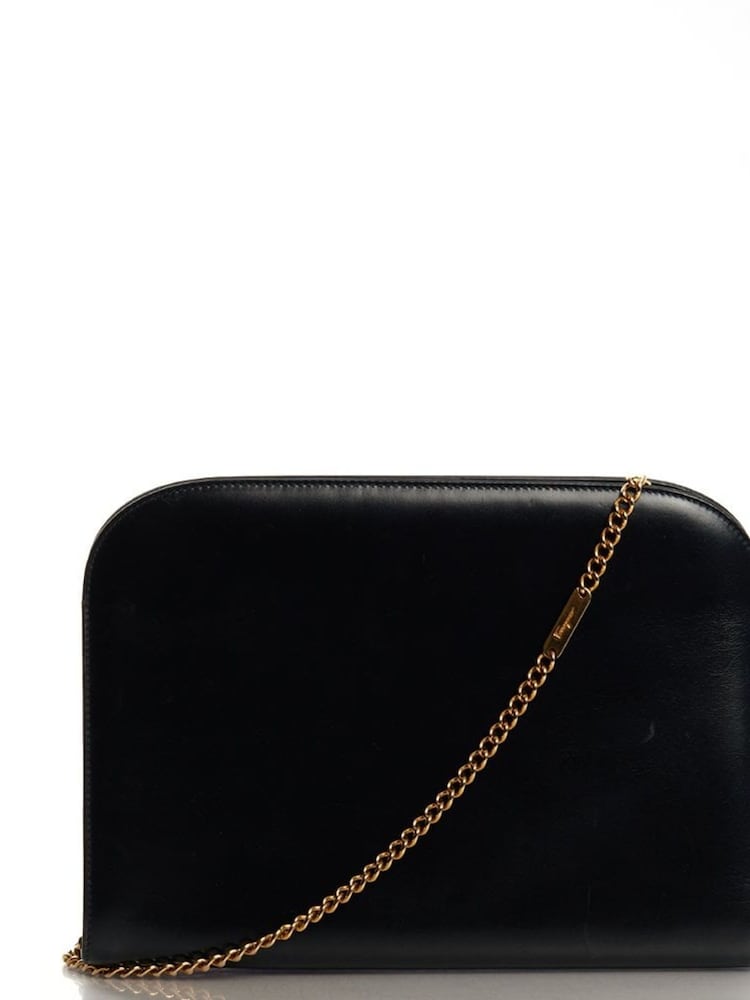 Salvatore Ferragamo Black Gancini Cross-Body Leather Handbag - Image 1 of 1