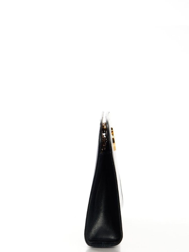 Salvatore Ferragamo Black Gancini Cross-Body Leather Handbag - Image 2 of 5