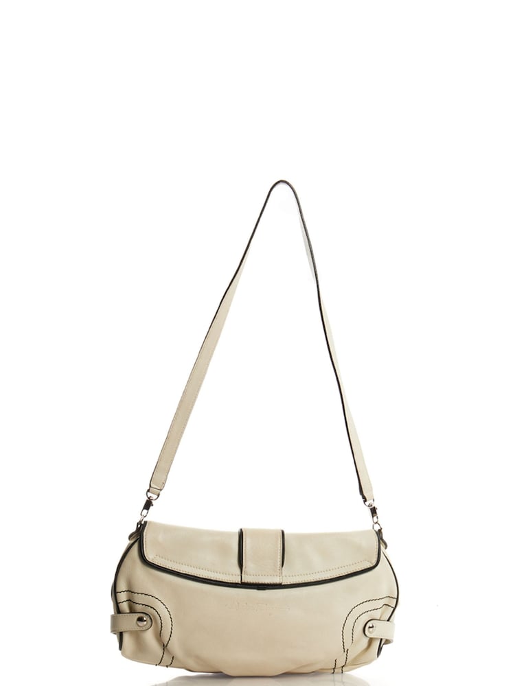 Salvatore Ferragamo Natural Shoulder Bag Leather Handbag - Image 2 of 5