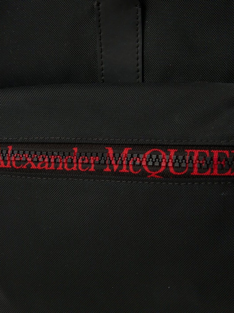 Alexander McQueen Black Urban Backpack Fabric Handbag - Image 6 of 6