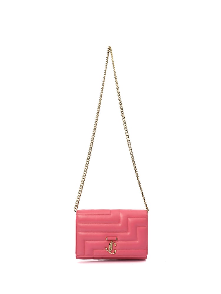 Jimmy Choo Pink Avenue Shoulder Bag Exotic Effect Leather Handbag - Image 6 of 6