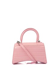 Balenciaga Pink Hourglass Top Handle XS Exotic Effect Leather Handbag - Image 2 of 5