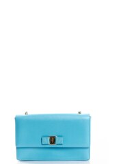Salvatore Ferragamo Blue Ginny Leather Handbag - Image 1 of 6