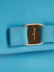 Salvatore Ferragamo Blue Ginny Leather Handbag - Image 6 of 6