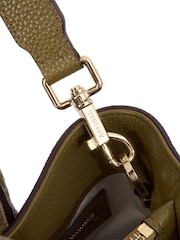 Aspinal of London Green Tote Midi Leather Handbag - Image 6 of 6