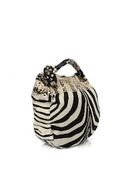 Jimmy Choo Black Sky Studded Hobo Plastic Handbag - Image 3 of 6