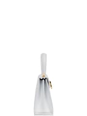 Salvatore Ferragamo Kelly White Top Handle Leather Handbag - Image 4 of 6