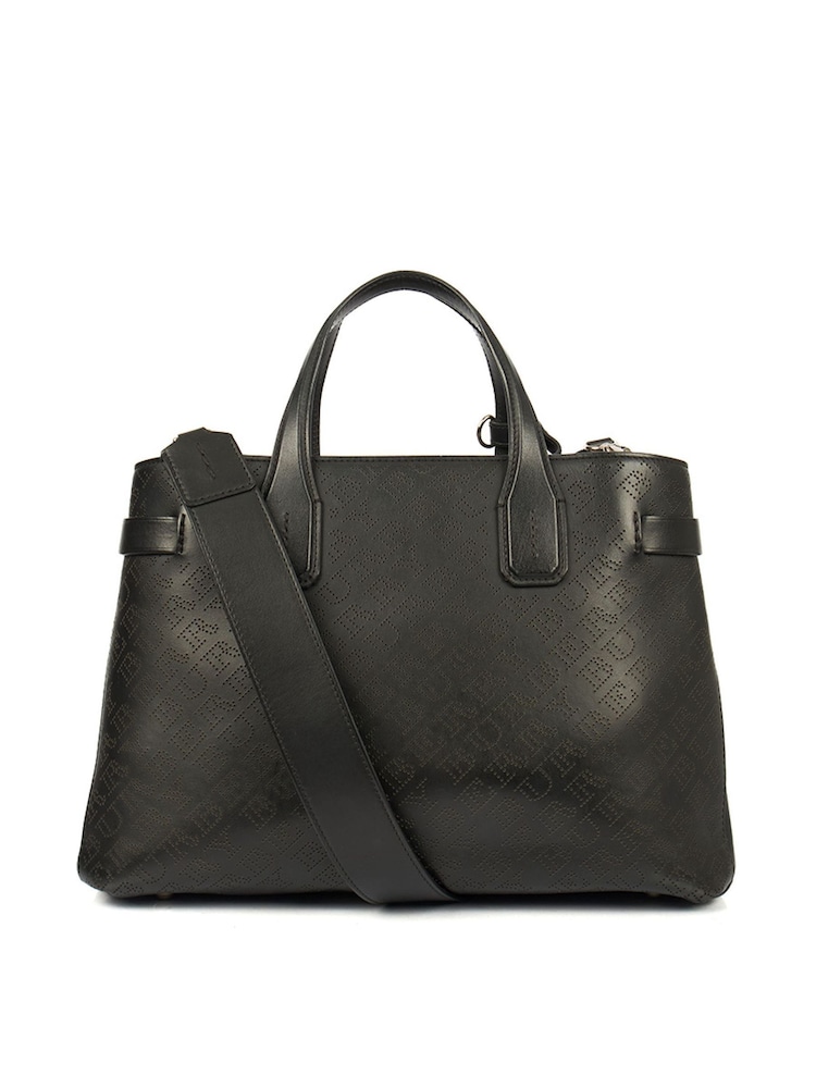 Burberry Black Medium Banner Leather Handbag - Image 2 of 6