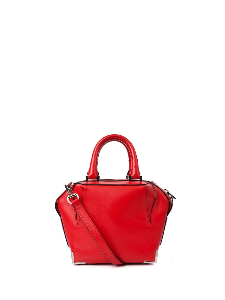 Alexander Wang Red Mini Emile Leather Handbag - Image 2 of 6