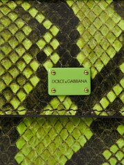 Dolce & Gabbana Green Miss Sicily Exotic Effect Leather Handbag - Image 6 of 6