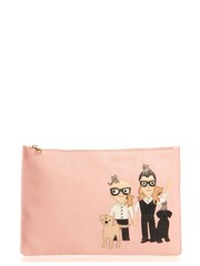 Dolce & Gabbana Pink Dauphine Document Holder Leather Handbag - Image 1 of 6