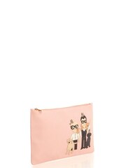 Dolce & Gabbana Pink Dauphine Document Holder Leather Handbag - Image 3 of 6
