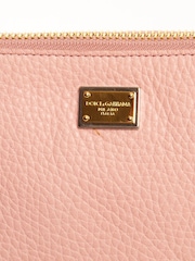 Dolce & Gabbana Pink Dauphine Document Holder Leather Handbag - Image 6 of 6