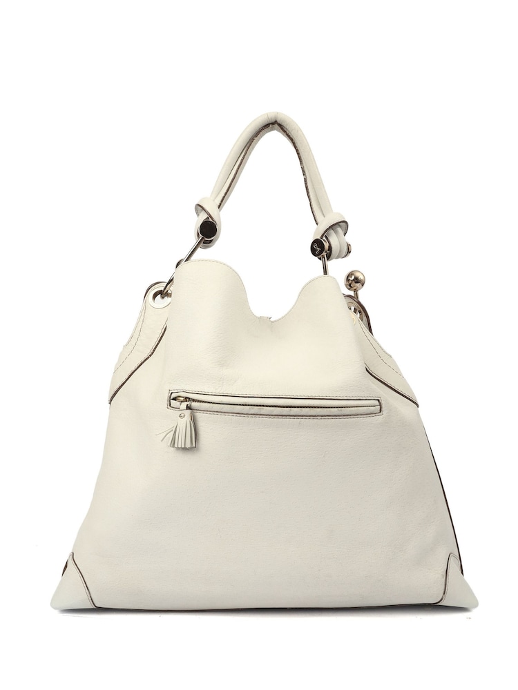 Anya Hindmarch White Shoulder Bag Leather Handbag - Image 2 of 6