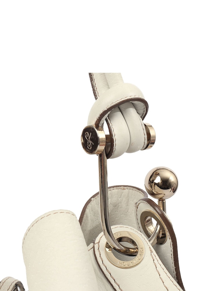 Anya Hindmarch White Shoulder Bag Leather Handbag - Image 6 of 6