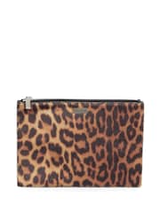Stella McCartney Brown Zip Pouch Fabric Handbag - Image 1 of 6