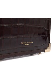 Aspinal of London Brown Trunk Exotic Effect Leather Handbag - Image 6 of 6