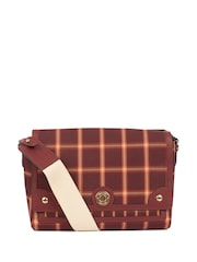 Burberry Red Note Cross-Body Bag Canvas Handbag - Image 1 of 6