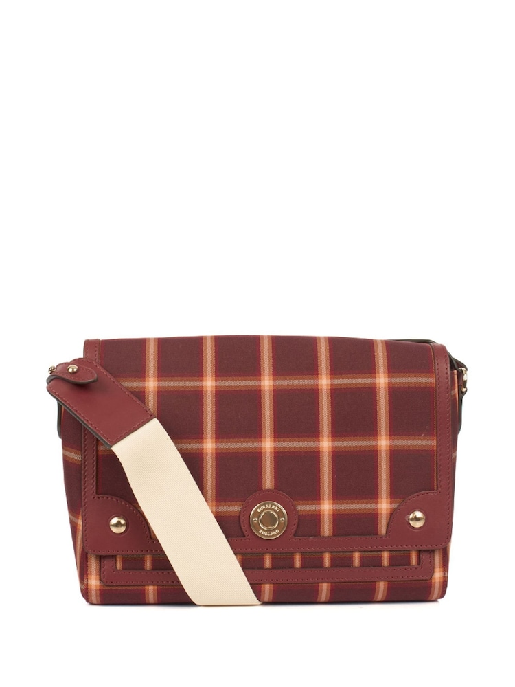 Burberry Red Note Cross-Body Bag Canvas Handbag - Image 1 of 6