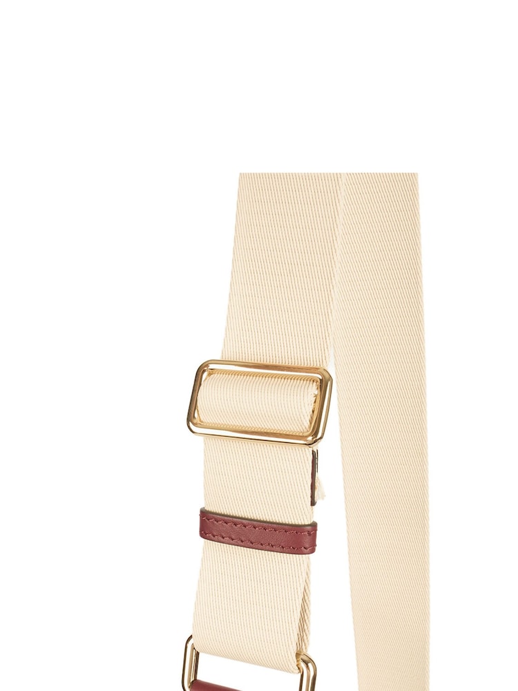 Burberry Red Note Cross-Body Bag Canvas Handbag - Image 6 of 6