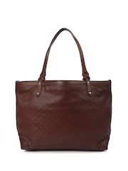 Gucci Brown Tote Leather Handbag - Image 1 of 6
