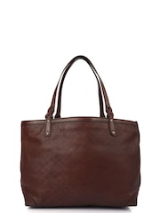 Gucci Brown Tote Leather Handbag - Image 2 of 6