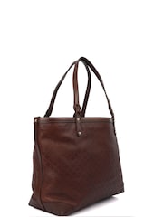 Gucci Brown Tote Leather Handbag - Image 3 of 6