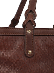 Gucci Brown Tote Leather Handbag - Image 5 of 6