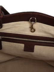 Gucci Brown Tote Leather Handbag - Image 6 of 6