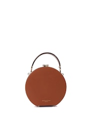 Aspinal of London Brown Hat Box Leather Handbag - Image 1 of 6