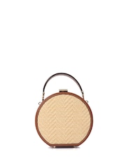 Aspinal of London Brown Hat Box Leather Handbag - Image 2 of 6