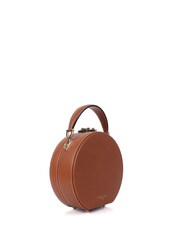 Aspinal of London Brown Hat Box Leather Handbag - Image 3 of 6