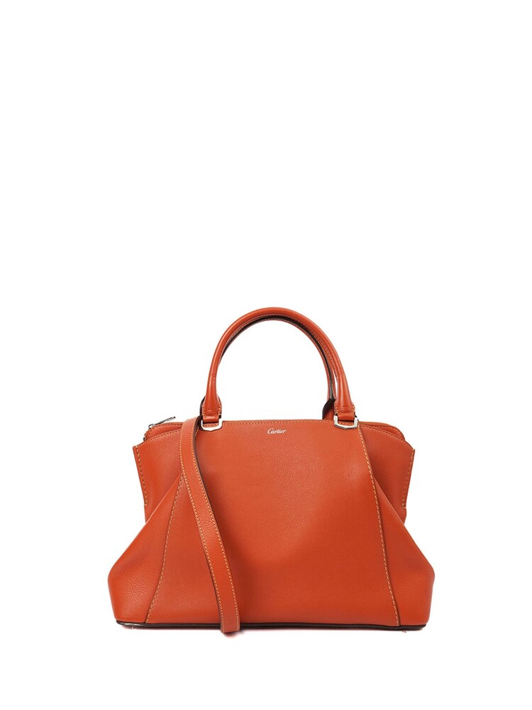 Cartier Orange Small Leather Handbag - Image 1 of 6